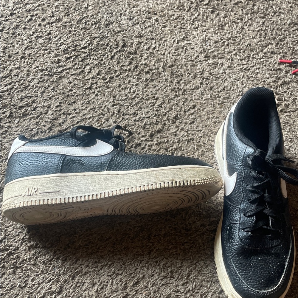 Nike Black and Cream Air Sneakers